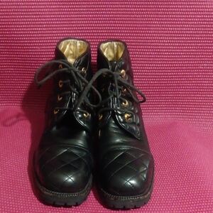 Vibram Gold and Black Couture Boots